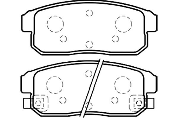 KAVO PARTS Комплект тормозных колодок, дисковый тормоз BP-4559